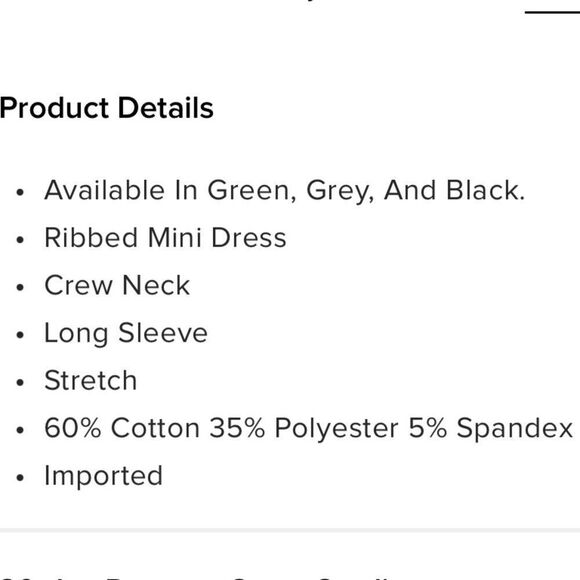 Rhiannon Ribbed Mini Dress - Grey Size Medium - Picture 4 of 4